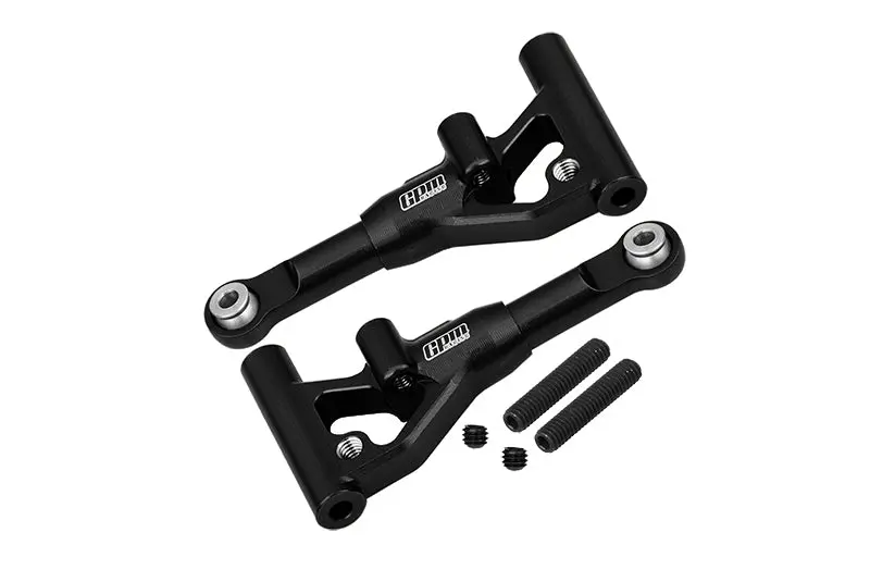 Aluminum 7075 Alloy Front Lower Suspension Arms For Traxxas 1/10 4-Tec Drift Ford Mustang Rwd Drift Car Rtr 105237-4 Upgrades - Black 1
