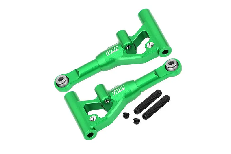 Aluminum 7075 Alloy Front Lower Suspension Arms For Traxxas 1/10 4-Tec Drift Ford Mustang Rwd Drift Car Rtr 105237-4 Upgrades - Green 1
