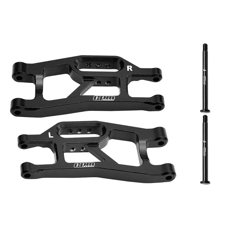 Aluminum 7075 Alloy Front Lower Suspension Arms For Traxxas 1/16 Mini Maxx 4Wd Rtr Brushless Monster Truck 107154-1 Upgrades - Black 1