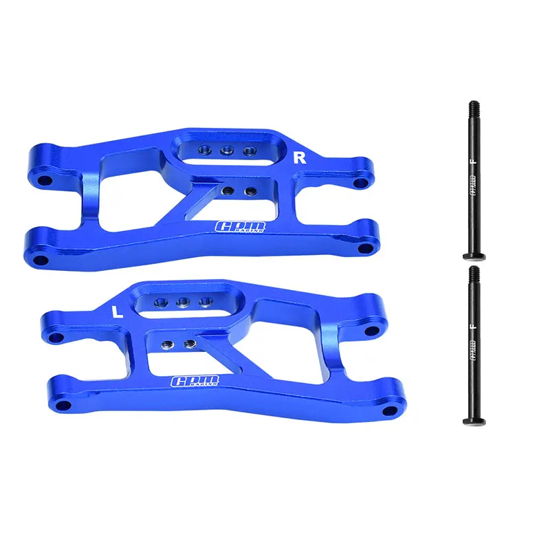 Aluminum 7075 Alloy Front Lower Suspension Arms For Traxxas 1/16 Mini Maxx 4Wd Rtr Brushless Monster Truck 107154-1 Upgrades - Blue 1