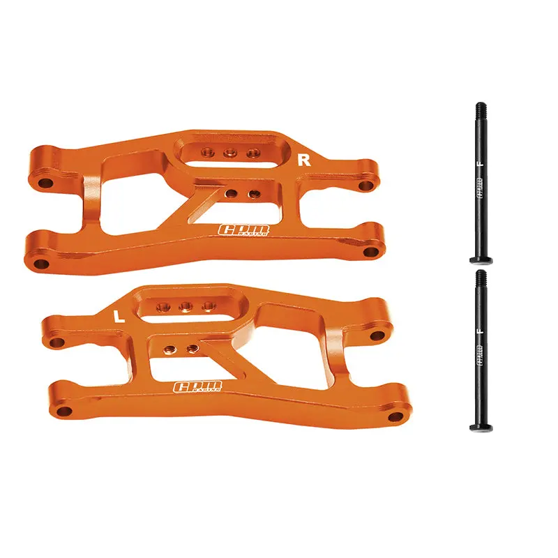 Aluminum 7075 Alloy Front Lower Suspension Arms For Traxxas 1/16 Mini Maxx 4Wd Rtr Brushless Monster Truck 107154-1 Upgrades - Orange 1