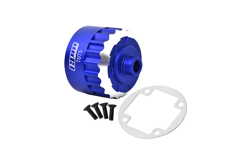 Aluminum 7075 Alloy Front Or Center Or Rear Diff Housing For Losi 1:6 Super Baja Rey 4X4-Los05013 / Super Baja Rey 2.0 Brushless Desert Truck-Los05021 Upgrades - Blue 1