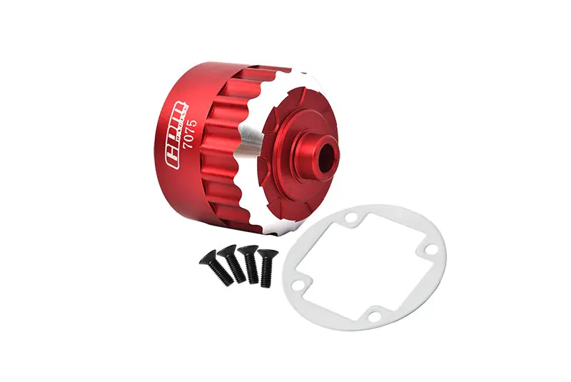 Aluminum 7075 Alloy Front Or Center Or Rear Diff Housing For Losi 1:6 Super Baja Rey 4X4-Los05013 / Super Baja Rey 2.0 Brushless Desert Truck-Los05021 Upgrades - Red 1