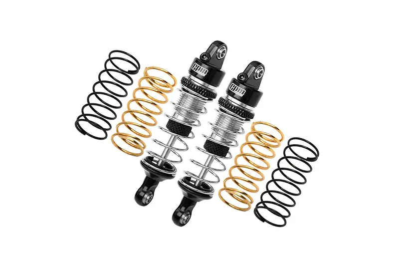 Aluminum 7075 Alloy Front Or Rear Adjustable Spring Shock 58Mm For Arrma 1:18 Granite Grom Mega 380-Ara2102 / Typhon Grom Mega 380-Ara2106 / 1:14 Mojave Grom Mega 380-Ara2104 Upgrades - Silver 1