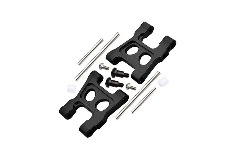 Aluminum 7075 Alloy Front Or Rear Lower Suspension Arms For Traxxas 1/18 4Wd Latrax Rally 75054 Upgrade Parts - Black 1