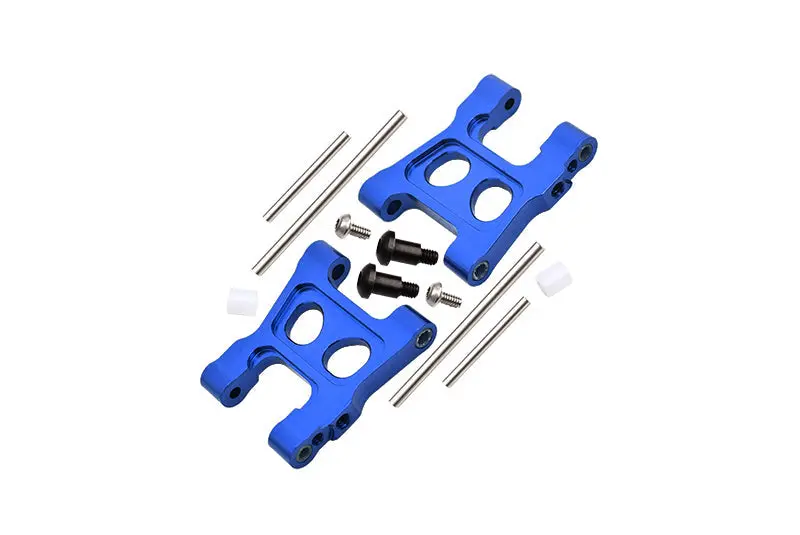 Aluminum 7075 Alloy Front Or Rear Lower Suspension Arms For Traxxas 1/18 4Wd Latrax Rally 75054 Upgrade Parts - Blue 1