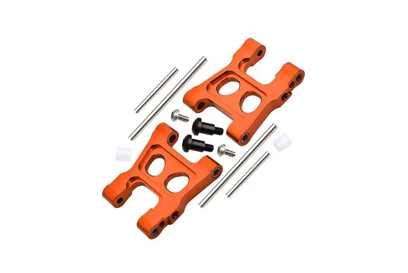 Aluminum 7075 Alloy Front Or Rear Lower Suspension Arms For Traxxas 1/18 4Wd Latrax Rally 75054 Upgrade Parts - Orange 1
