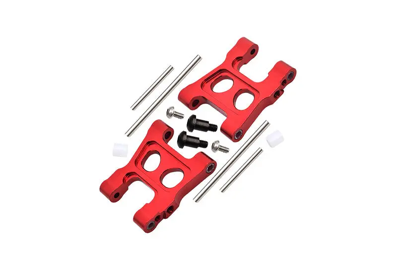 Aluminum 7075 Alloy Front Or Rear Lower Suspension Arms For Traxxas 1/18 4Wd Latrax Rally 75054 Upgrade Parts - Red 1