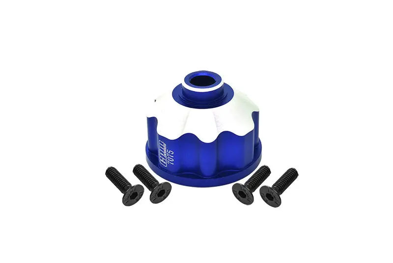 Aluminum 7075 Alloy Front Or Rear Or Center Differential Case For Traxxas 1:10 4Wd Maxx-89076-4 / Maxx With Widemaxx-89086-4 / 1:8 4Wd Maxx Slash 6S-102076-4 Upgrades - Blue 1