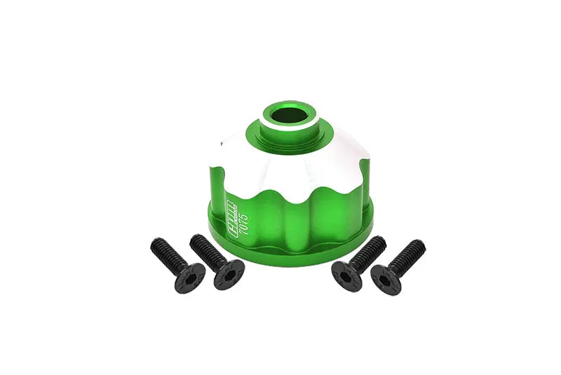 Aluminum 7075 Alloy Front Or Rear Or Center Differential Case For Traxxas 1:10 4Wd Maxx-89076-4 / Maxx With Widemaxx-89086-4 / 1:8 4Wd Maxx Slash 6S-102076-4 Upgrades - Green 1