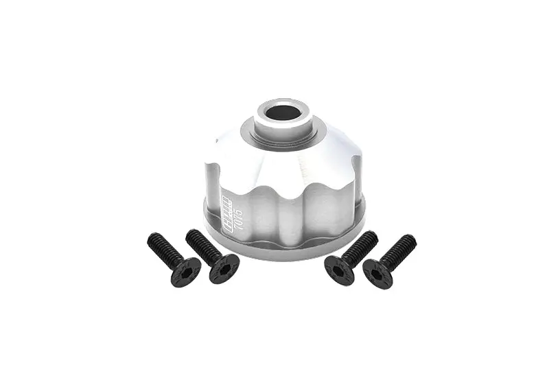 Aluminum 7075 Alloy Front Or Rear Or Center Differential Case For Traxxas 1:10 4Wd Maxx-89076-4 / Maxx With Widemaxx-89086-4 / 1:8 4Wd Maxx Slash 6S-102076-4 Upgrades - Silver 1
