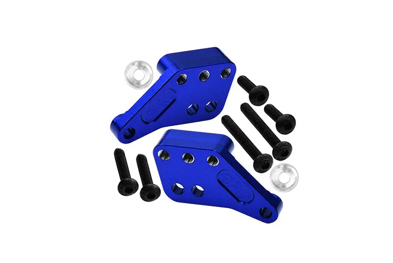 Aluminum 7075 Alloy Front Or Rear Shock Mount For Traxxas 1:8 4Wd Maxx Slash 6S-102076-4 / 1:10 4Wd Maxx-89076-4 Monster Truck Upgrades - Blue 1
