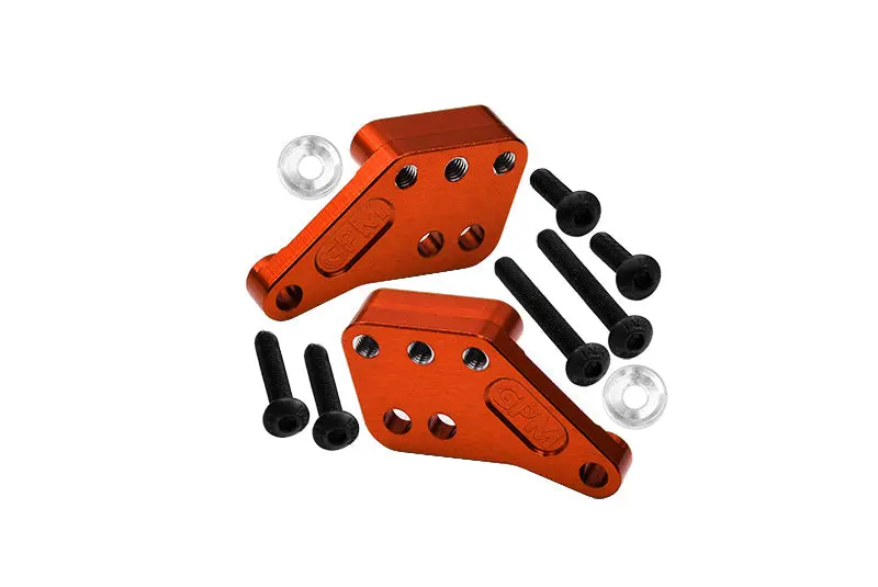 Aluminum 7075 Alloy Front Or Rear Shock Mount For Traxxas 1:8 4Wd Maxx Slash 6S-102076-4 / 1:10 4Wd Maxx-89076-4 Monster Truck Upgrades - Orange 1