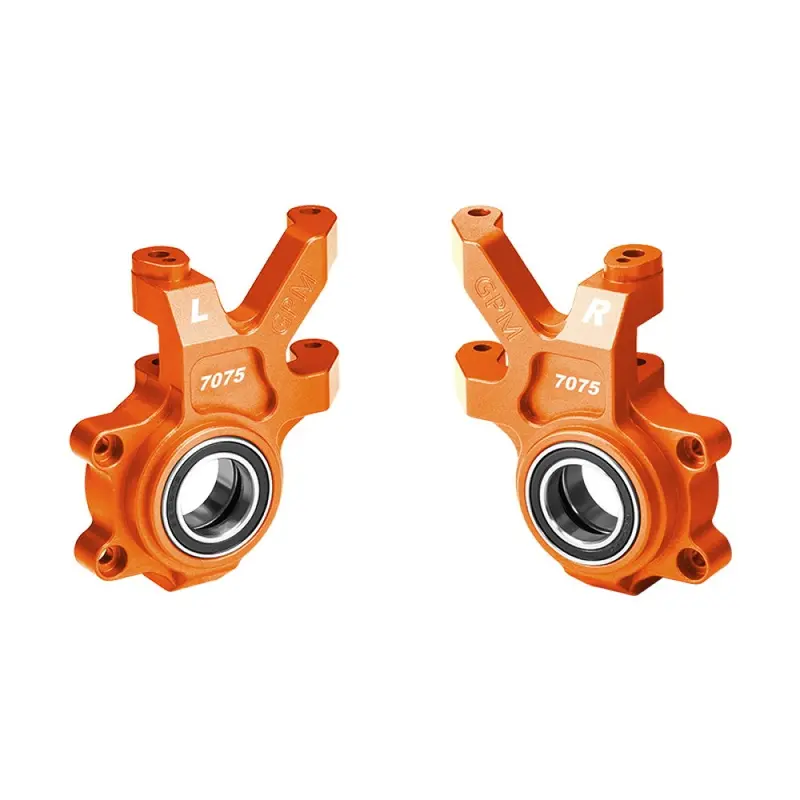 Aluminum 7075 Alloy Front Oversized Steering Blocks For Traxxas 1/6 Funco Pro Scale 2Wd Sand Car 8S-109076-4 Upgrades - Orange 1