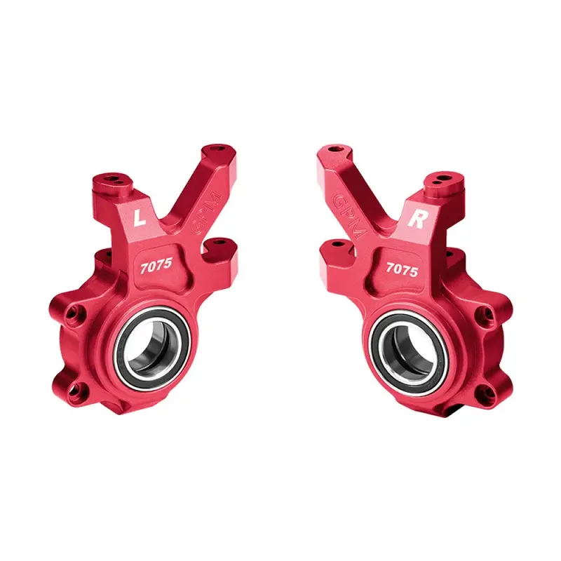Aluminum 7075 Alloy Front Oversized Steering Blocks For Traxxas 1/6 Funco Pro Scale 2Wd Sand Car 8S-109076-4 Upgrades - Red 1