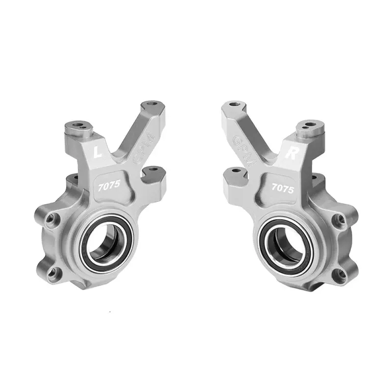 Aluminum 7075 Alloy Front Oversized Steering Blocks For Traxxas 1/6 Funco Pro Scale 2Wd Sand Car 8S-109076-4 Upgrades - Silver 1