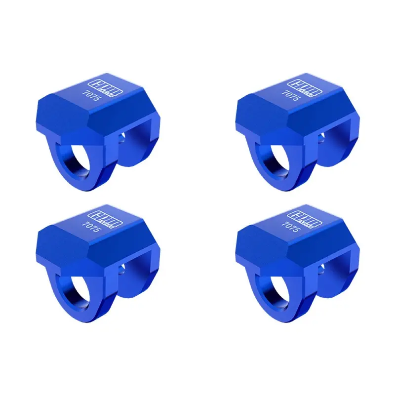 Aluminum 7075 Alloy Front & Rear Shock Cap Protector For Arrma 1:14 Typhon Grom / 1:16 Mojave Grom / 1:18 Granite Grom Small-Scale Monster Truck Upgrades - Blue 1