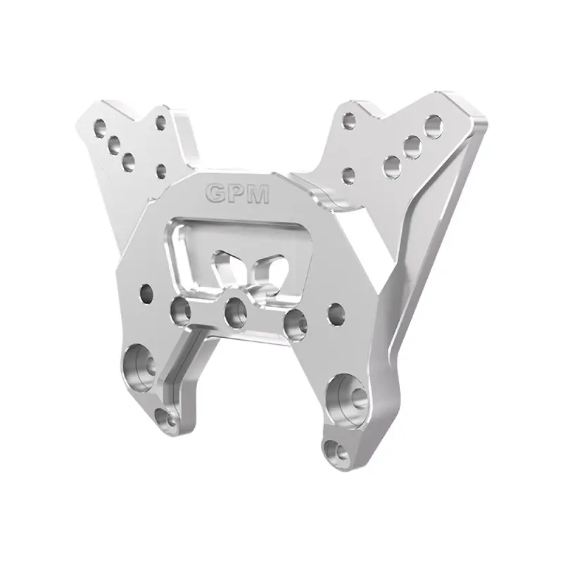 Aluminum 7075 Alloy Front Shock Tower For Arrma 1:8 Kraton 6S Exb V6 / Kraton 6S Exb V2 / Kraton 6S V6 / Notorious 6S V6 Speed Truck Upgrades - Silver 1