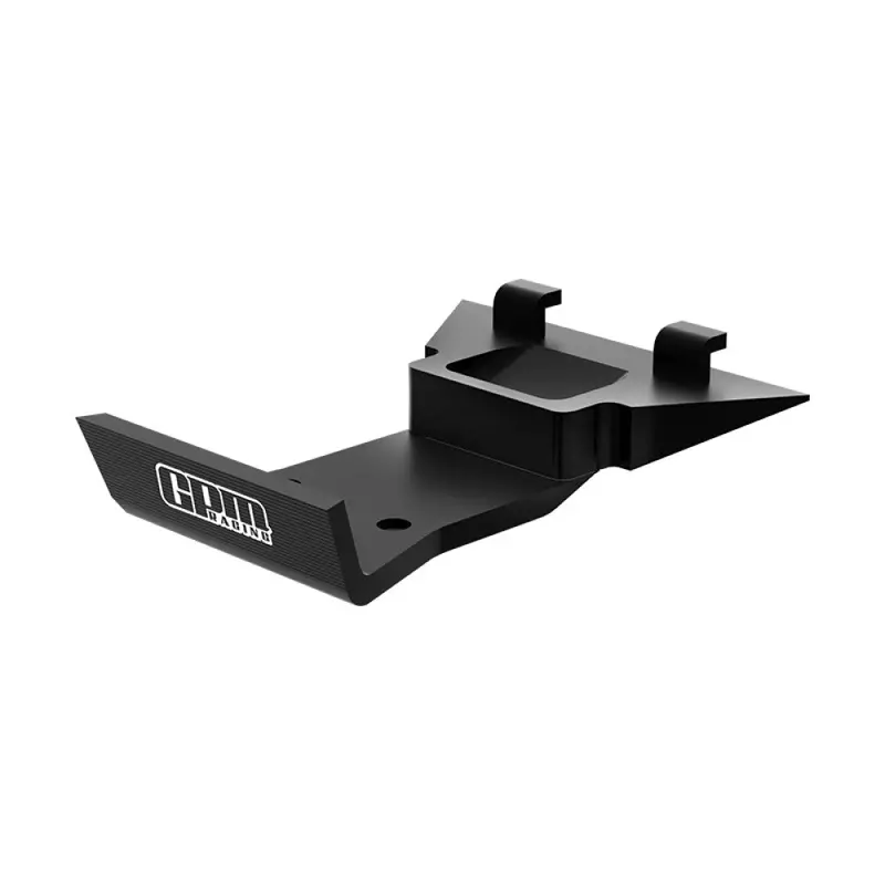 Aluminum 7075 Alloy Front Skid Plate Bumper For Losi 1:24 Micro-B 2Wd Buggy Rtr-Los00007 / 1:28 Micro-T 2S 2Wd Rtr Stadium Truck-Los-1392 Upgrades - Black 1