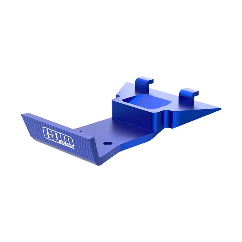 Aluminum 7075 Alloy Front Skid Plate Bumper For Losi 1:24 Micro-B 2Wd Buggy Rtr-Los00007 / 1:28 Micro-T 2S 2Wd Rtr Stadium Truck-Los-1392 Upgrades - Blue 1