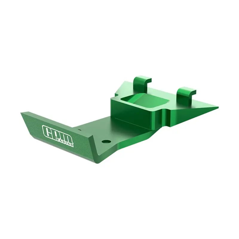 Aluminum 7075 Alloy Front Skid Plate Bumper For Losi 1:24 Micro-B 2Wd Buggy Rtr-Los00007 / 1:28 Micro-T 2S 2Wd Rtr Stadium Truck-Los-1392 Upgrades - Green 1