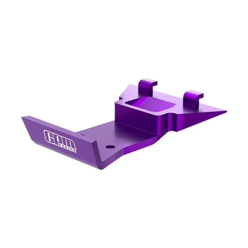Aluminum 7075 Alloy Front Skid Plate Bumper For Losi 1:24 Micro-B 2Wd Buggy Rtr-Los00007 / 1:28 Micro-T 2S 2Wd Rtr Stadium Truck-Los-1392 Upgrades - Purple 1
