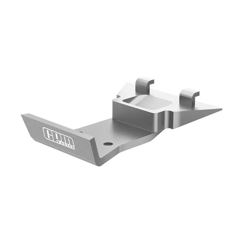 Aluminum 7075 Alloy Front Skid Plate Bumper For Losi 1:24 Micro-B 2Wd Buggy Rtr-Los00007 / 1:28 Micro-T 2S 2Wd Rtr Stadium Truck-Los-1392 Upgrades - Silver 1