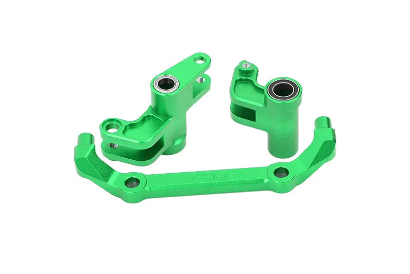 Aluminum 7075 Alloy Front Steering Bellcranks For Traxxas 1/10 4-Tec Drift Ford Mustang Rwd Drift Car Rtr 105237-4 Upgrades - Green 1