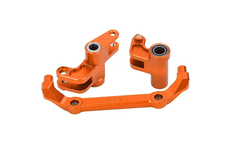 Aluminum 7075 Alloy Front Steering Bellcranks For Traxxas 1/10 4-Tec Drift Ford Mustang Rwd Drift Car Rtr 105237-4 Upgrades - Orange 1