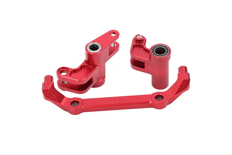 Aluminum 7075 Alloy Front Steering Bellcranks For Traxxas 1/10 4-Tec Drift Ford Mustang Rwd Drift Car Rtr 105237-4 Upgrades - Red 1