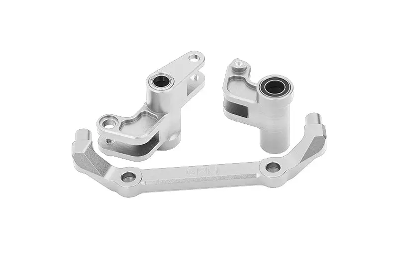 Aluminum 7075 Alloy Front Steering Bellcranks For Traxxas 1/10 4-Tec Drift Ford Mustang Rwd Drift Car Rtr 105237-4 Upgrades - Silver 1