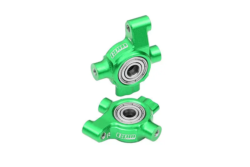 Aluminum 7075 Alloy Front Steering Block (Larger Inner Bearings) For Traxxas 1/10 4-Tec Drift Ford Mustang Rwd Drift Car Rtr 105237-4 Upgrades - Green 1