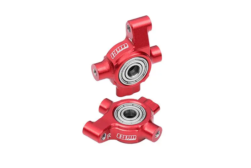 Aluminum 7075 Alloy Front Steering Block (Larger Inner Bearings) For Traxxas 1/10 4-Tec Drift Ford Mustang Rwd Drift Car Rtr 105237-4 Upgrades - Red 1