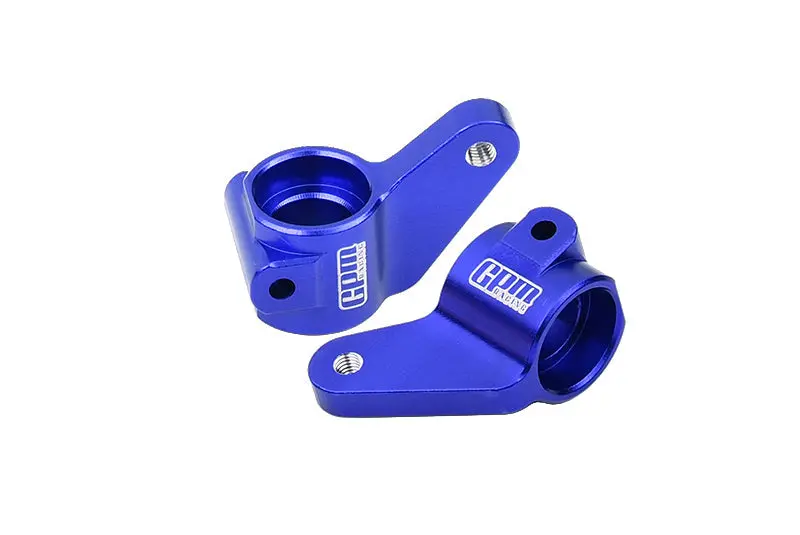 Aluminum 7075 Alloy Front Steering Blocks For Traxxas 1:10 Slash Mudboss / Drag Slash / 2Wd Bandit / 2Wd F-150 / 2Wd Slash Brushless / 2Wd Bigfoot / 2Wd Rustler / 2Wd Stampede Upgrade Parts - Blue 1