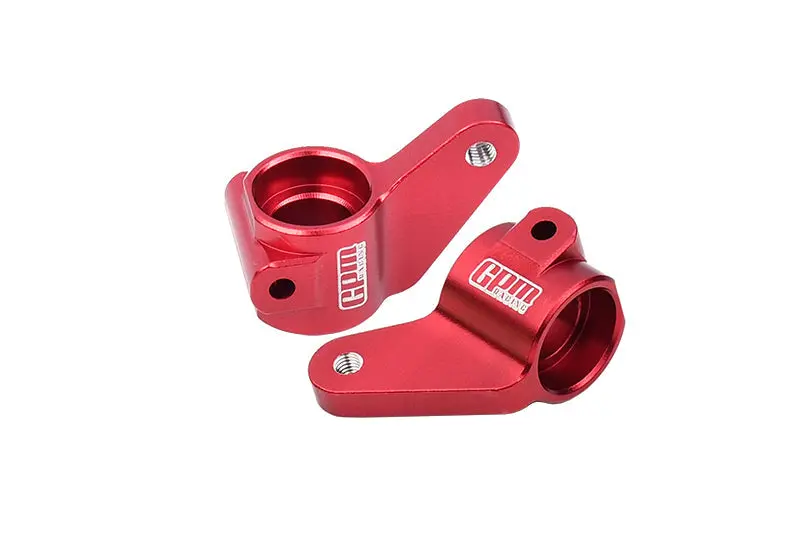 Aluminum 7075 Alloy Front Steering Blocks For Traxxas 1:10 Slash Mudboss / Drag Slash / 2Wd Bandit / 2Wd F-150 / 2Wd Slash Brushless / 2Wd Bigfoot / 2Wd Rustler / 2Wd Stampede Upgrade Parts - Red 1