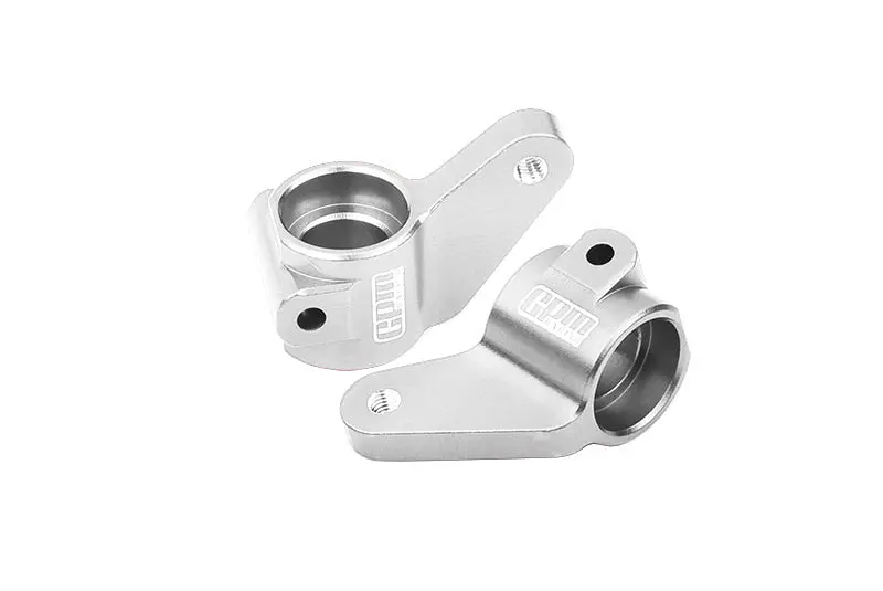 Aluminum 7075 Alloy Front Steering Blocks For Traxxas 1:10 Slash Mudboss / Drag Slash / 2Wd Bandit / 2Wd F-150 / 2Wd Slash Brushless / 2Wd Bigfoot / 2Wd Rustler / 2Wd Stampede Upgrade Parts - Silver 1