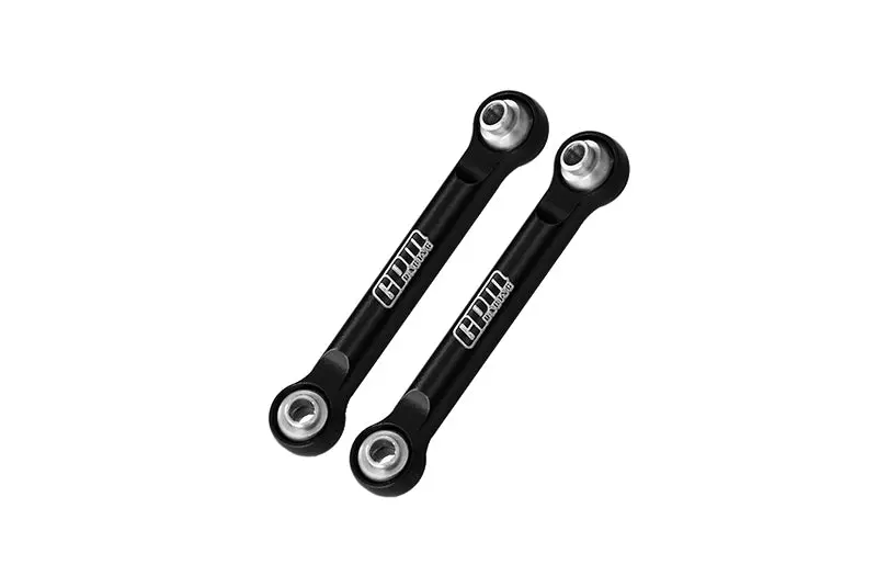 Aluminum 7075 Alloy Front Steering Link Rods For Arrma 1/14 Mojave Grom Mega 380 Brushed 4X4 Small Scale Desert Truck Rtr-Ara2104 Upgrades - Black 1