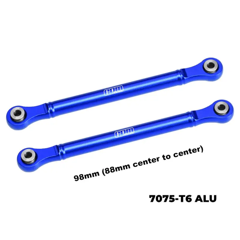 Aluminum 7075 Alloy Front Steering Toe Links 98Mm For Traxxas 1:8 Jato 4X4 Vxl Brushless-90386-4 / Jato 4X4 Brushless-90154-4 Rc Buggy Upgrades - Blue 2