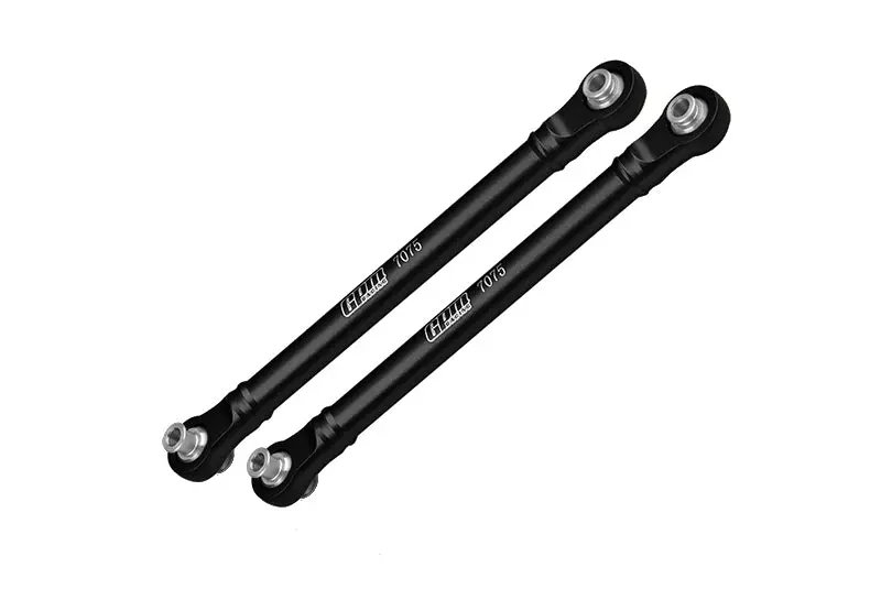Aluminum 7075 Alloy Front Steering Toe Links For Traxxas 1/8 4Wd Maxx Slash 6S-102076-4 / 1:10 4Wd Maxx-89076-4  / 1:10 Maxx With Widemaxx-89086-4 Monster Truck Upgrades - Black 1