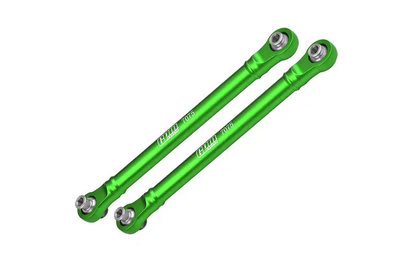 Aluminum 7075 Alloy Front Steering Toe Links For Traxxas 1/8 4Wd Maxx Slash 6S-102076-4 / 1:10 4Wd Maxx-89076-4  / 1:10 Maxx With Widemaxx-89086-4 Monster Truck Upgrades - Green 1
