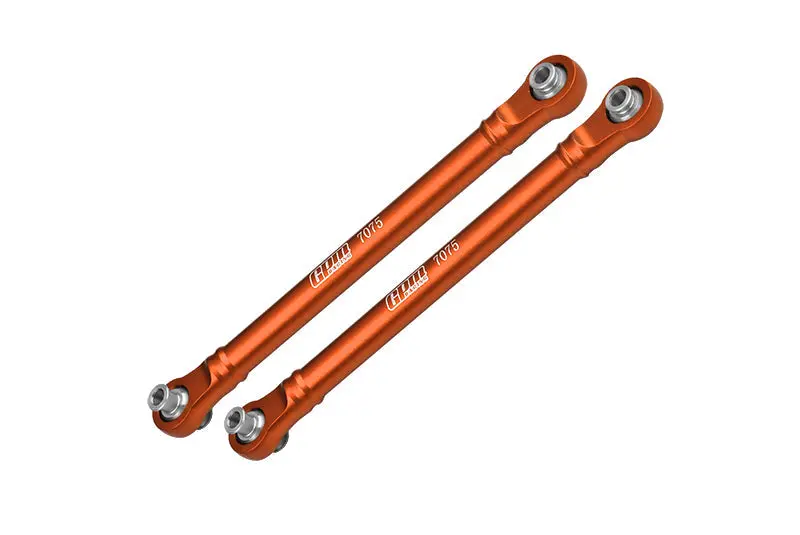 Aluminum 7075 Alloy Front Steering Toe Links For Traxxas 1/8 4Wd Maxx Slash 6S-102076-4 / 1:10 4Wd Maxx-89076-4  / 1:10 Maxx With Widemaxx-89086-4 Monster Truck Upgrades - Orange 1