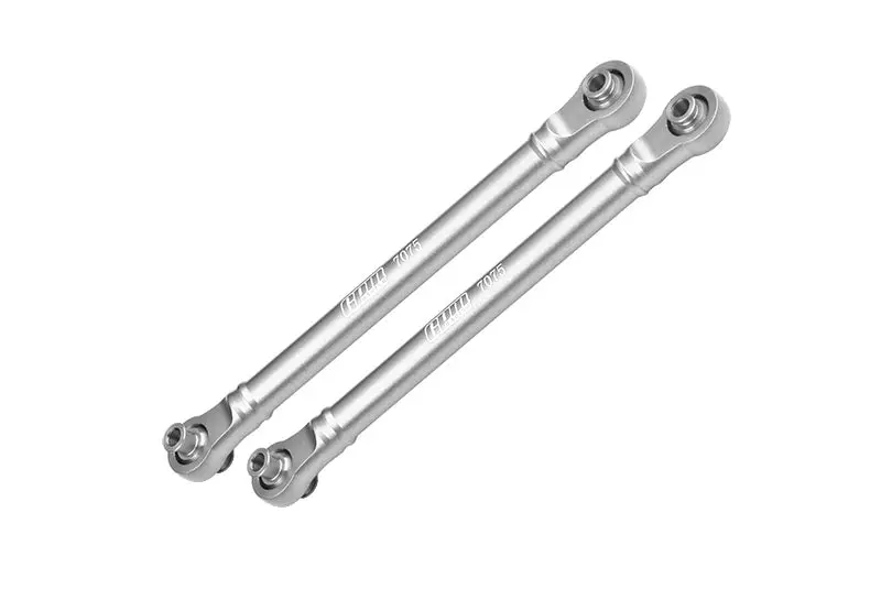 Aluminum 7075 Alloy Front Steering Toe Links For Traxxas 1/8 4Wd Maxx Slash 6S-102076-4 / 1:10 4Wd Maxx-89076-4  / 1:10 Maxx With Widemaxx-89086-4 Monster Truck Upgrades - Silver 1