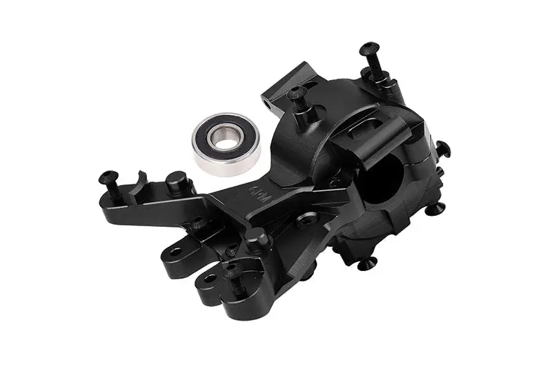 Aluminum 7075 Alloy Front Upper And Lower Bulkhead For Traxxas 1:8 Maxx Slash 6S-102076-4 / 1:10 Maxx Monster Truck-89076-4 / Maxx With Widemaxx Monster Truck-89086-4 Upgrades - Black 1