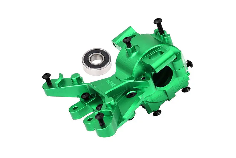 Aluminum 7075 Alloy Front Upper And Lower Bulkhead For Traxxas 1:8 Maxx Slash 6S-102076-4 / 1:10 Maxx Monster Truck-89076-4 / Maxx With Widemaxx Monster Truck-89086-4 Upgrades - Green 1
