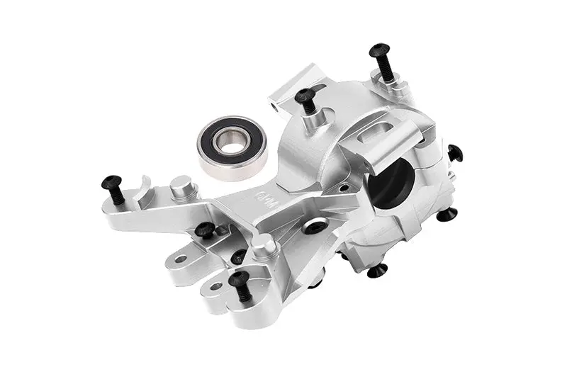 Aluminum 7075 Alloy Front Upper And Lower Bulkhead For Traxxas 1:8 Maxx Slash 6S-102076-4 / 1:10 Maxx Monster Truck-89076-4 / Maxx With Widemaxx Monster Truck-89086-4 Upgrades - Silver 1