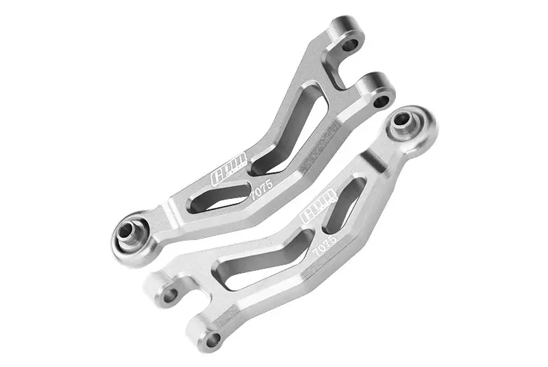 Aluminum 7075 Alloy Front Upper Suspension Arms For Arrma 1/14 Mojave Grom Mega 380 Brushed 4X4 Small Scale Desert Truck Rtr-Ara2104 Upgrades  - Silver 1
