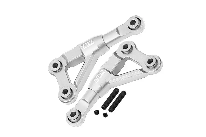 Aluminum 7075 Alloy Front Upper Suspension Arms For Traxxas 1/10 4-Tec Drift Ford Mustang Rwd Drift Car Rtr 105237-4 Upgrades - Silver 1