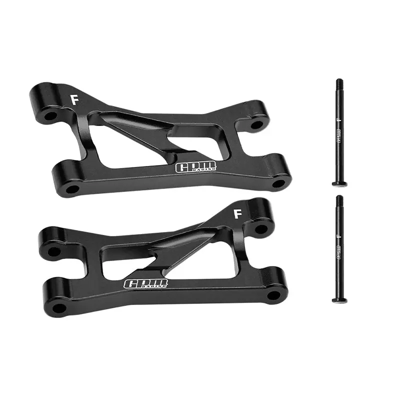 Aluminum 7075 Alloy Front Upper Suspension Arms For Traxxas 1/16 Mini Maxx 4Wd Rtr Brushless Monster Truck 107154-1 Upgrades - Black 1