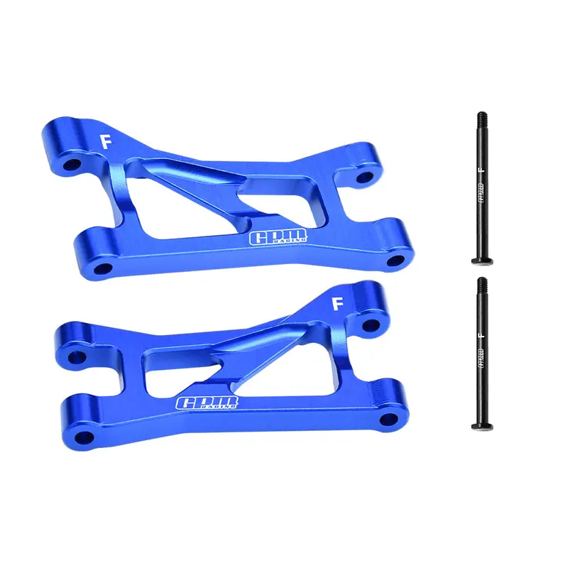 Aluminum 7075 Alloy Front Upper Suspension Arms For Traxxas 1/16 Mini Maxx 4Wd Rtr Brushless Monster Truck 107154-1 Upgrades - Blue 1