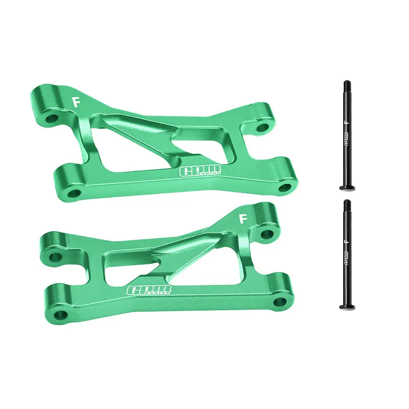 Aluminum 7075 Alloy Front Upper Suspension Arms For Traxxas 1/16 Mini Maxx 4Wd Rtr Brushless Monster Truck 107154-1 Upgrades - Green 1